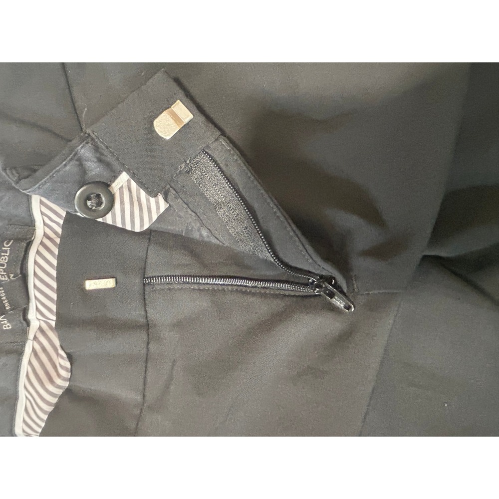 Banana Republic Logan Black Italian Wool Dress Pants Womens 2 Machine‎ Washable - Picture 9 of 9
